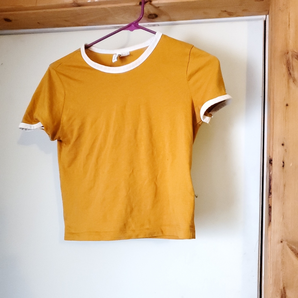 Mustard Crop Top